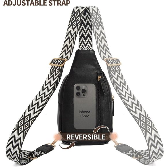 OSOCE Small Sling Bag Lightweight Crossbody Fanny Pack for Women Travel & Hiking - Picture 6 of 7